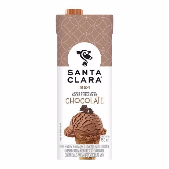 Leche Santa Clara Sabor Chocolate.