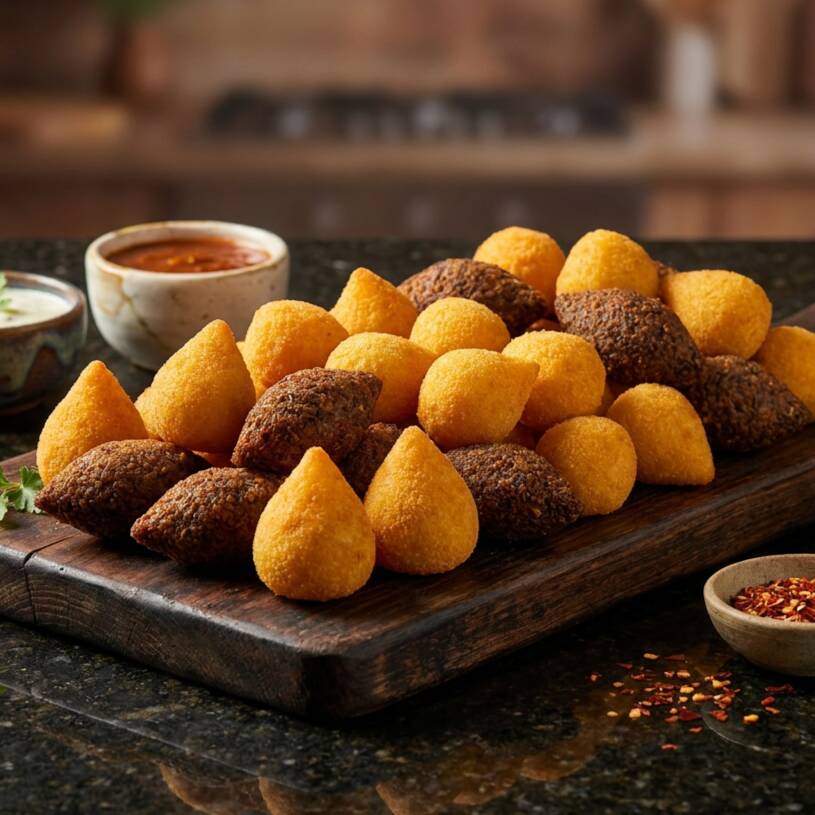 100 Mini Salgadinhos, com peso de até 10g cada.
Peso total aproximado dos MINI's = 1Kg