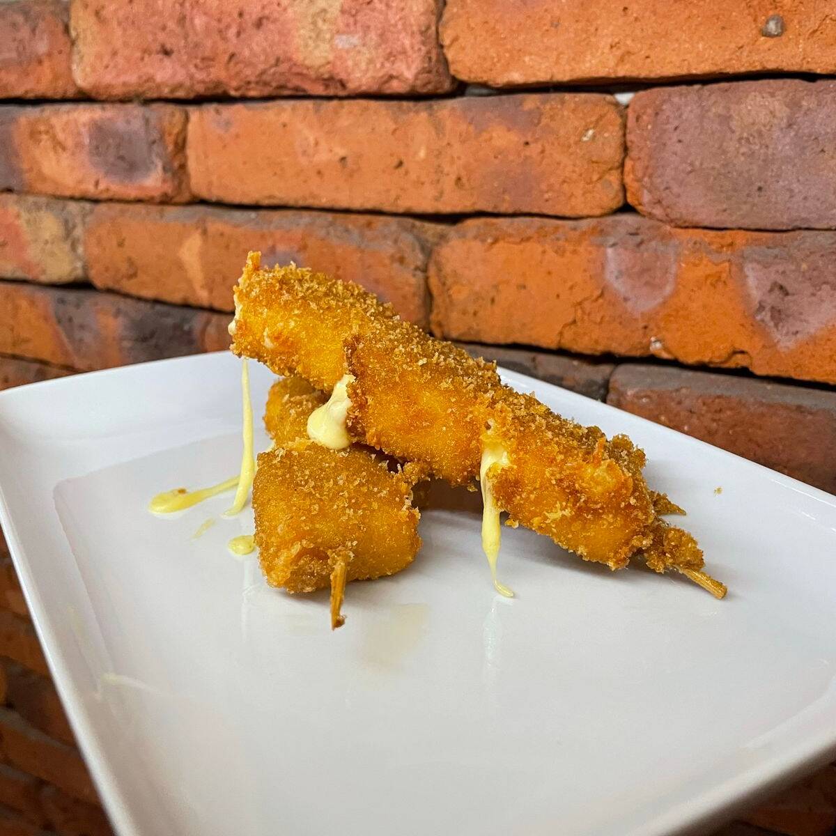 Yakitori con Queso y Camarón