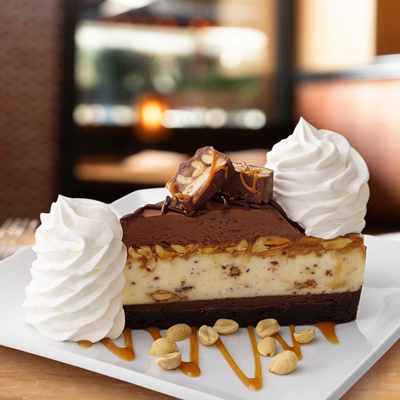 Chocolate Caramelicious Cheesecake Made With Snickers
