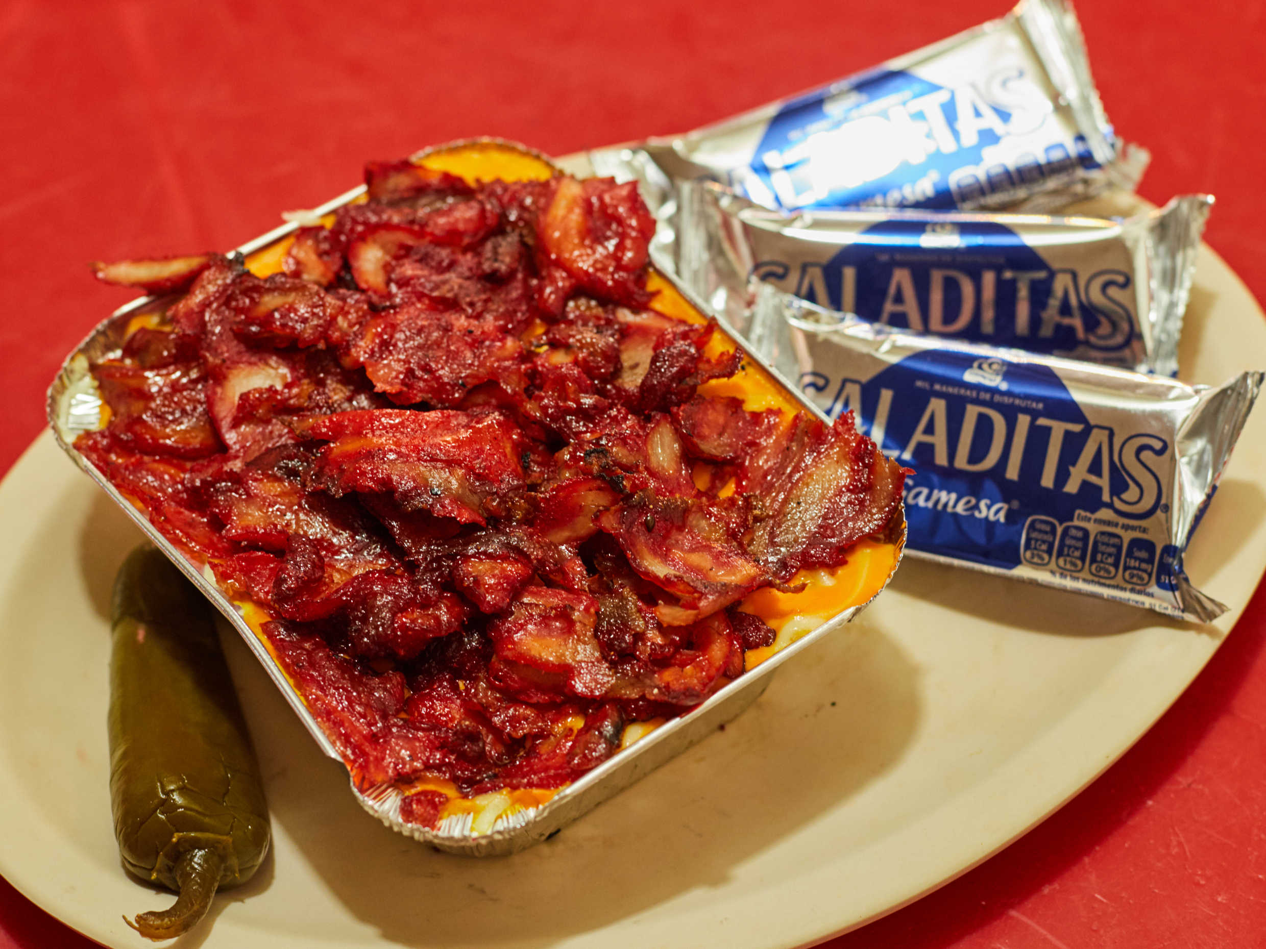 Papa Asada con Trompo