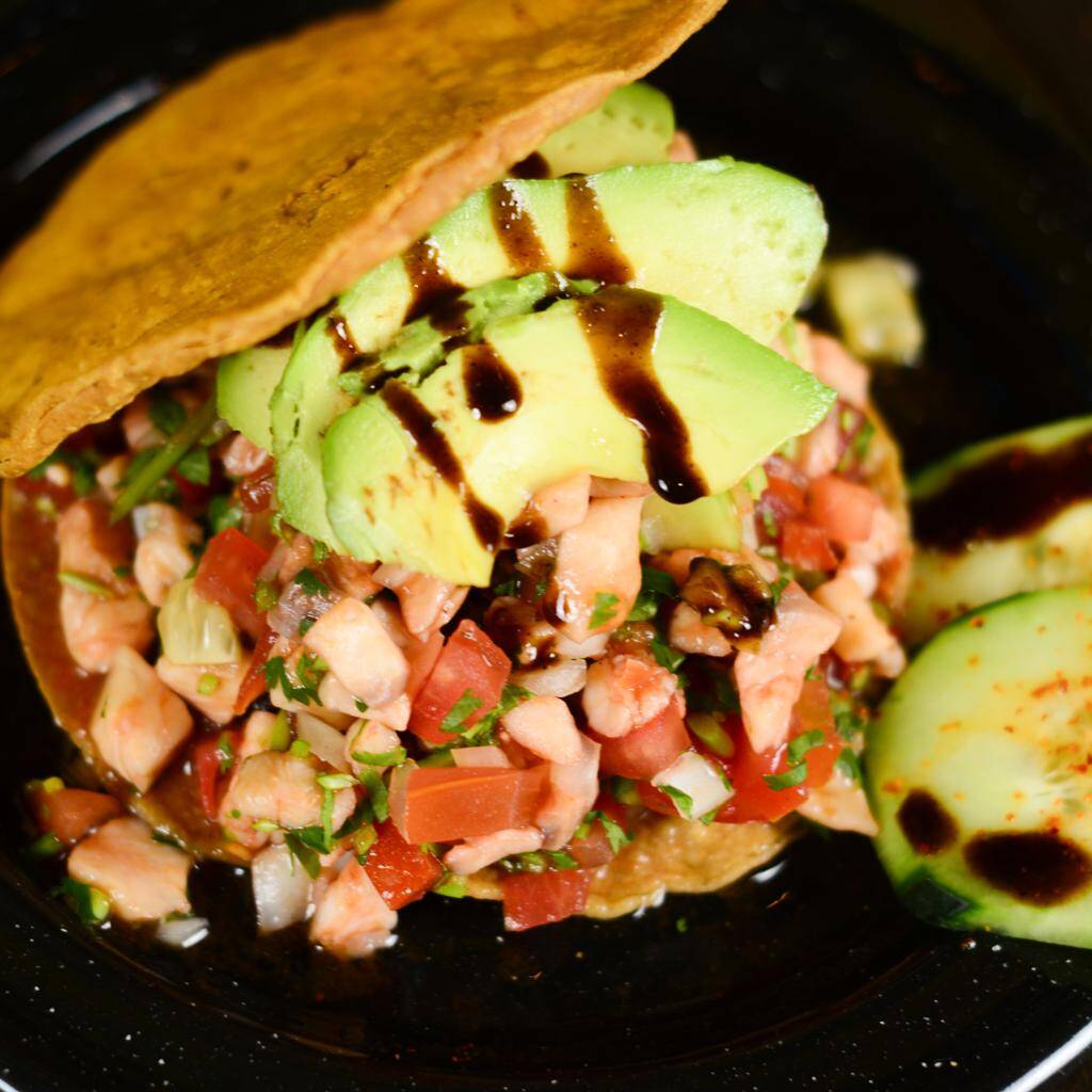 Tostada de Ceviche de Pescado