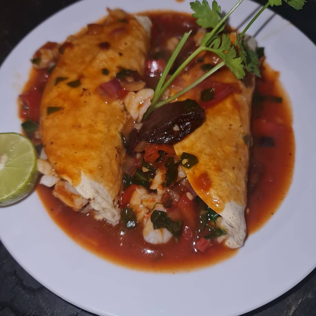 Tacos de pulpo al olivo