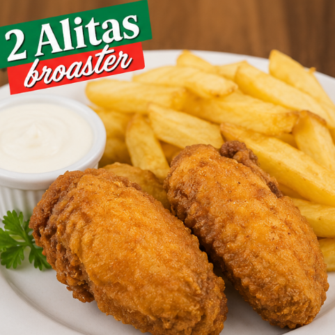 Alitas Broaster 2 uds