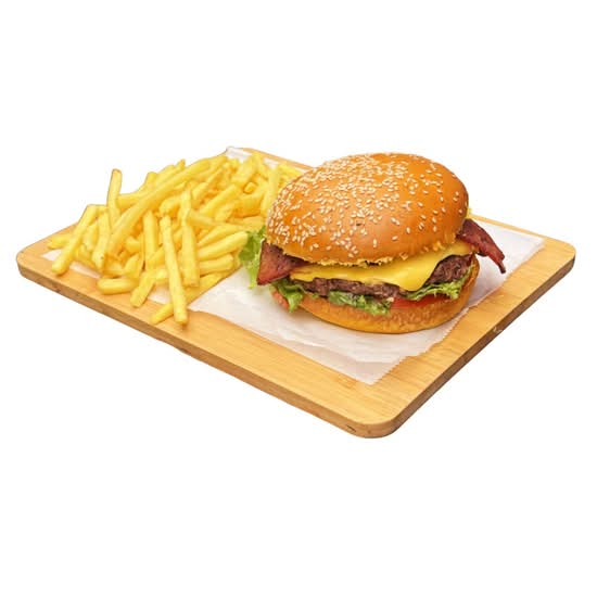 Hamburguesa Clásica con Papas Fritas