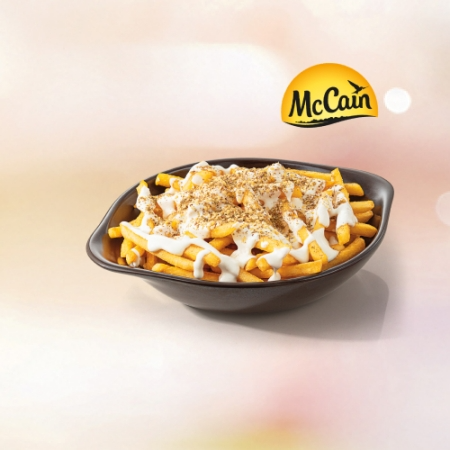 Essa paixão mundial ganhou um toque genuinamente árabe que também arrasa corações! experimente o sabor da batata frita hyper crunch coberta com molho de alho e zaatar. uma mistura de especiarias tradicional e deliciosa! (166 g).