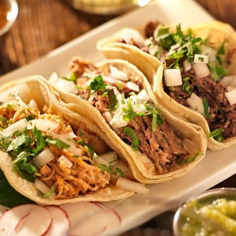 orden de 5 tacos de carnitas