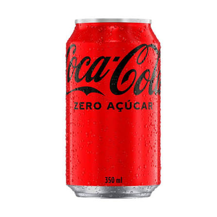 Bebida gaseificada de cola sem açúcar.