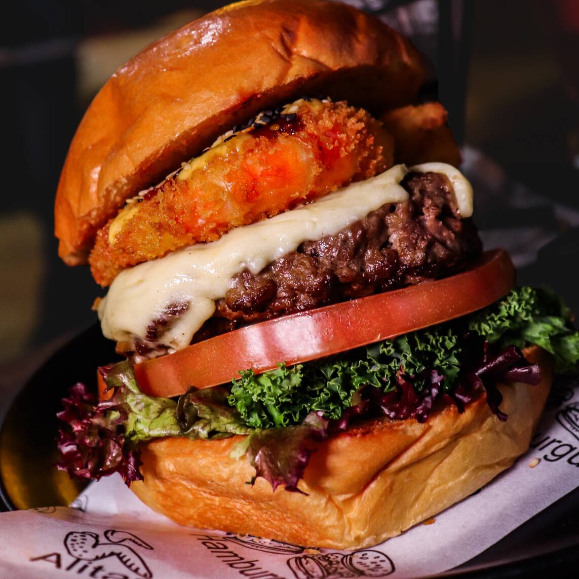 Burger del Chef + Papas