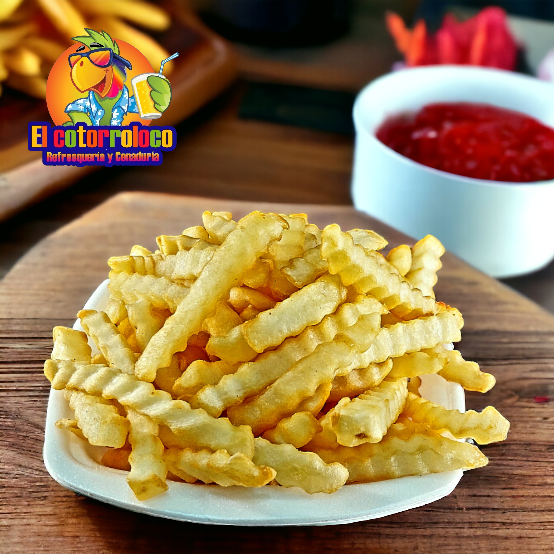 Orden De Papas Fritas Con Queso