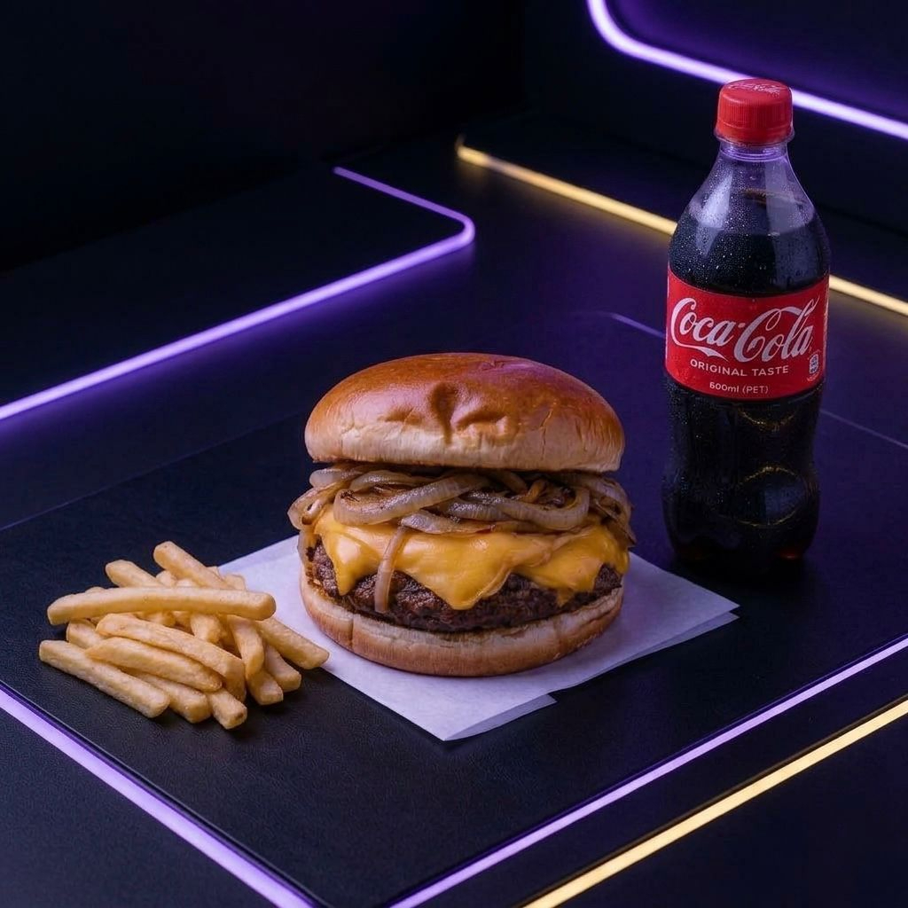 #Promo Hamburguesa Basica + Papas + Bebida NC