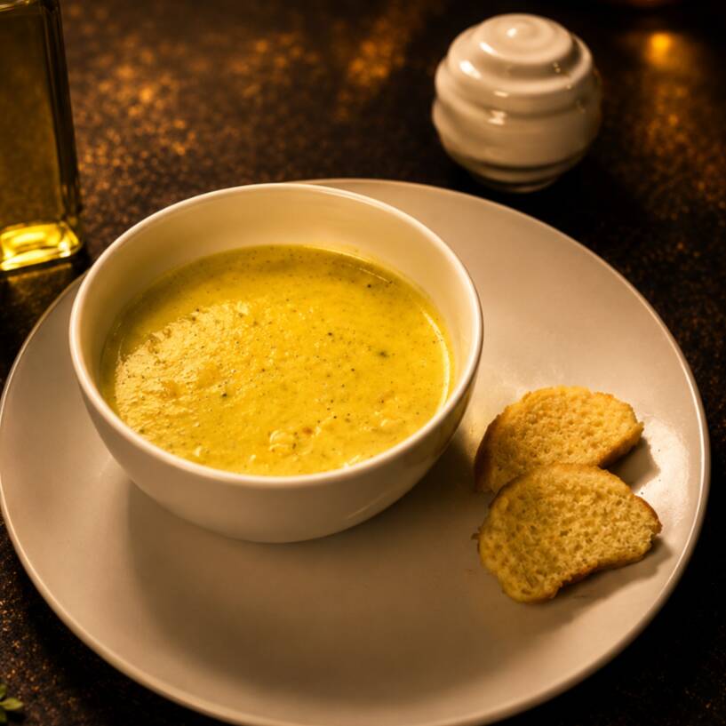 Cuadritos de pollo con crema al curry