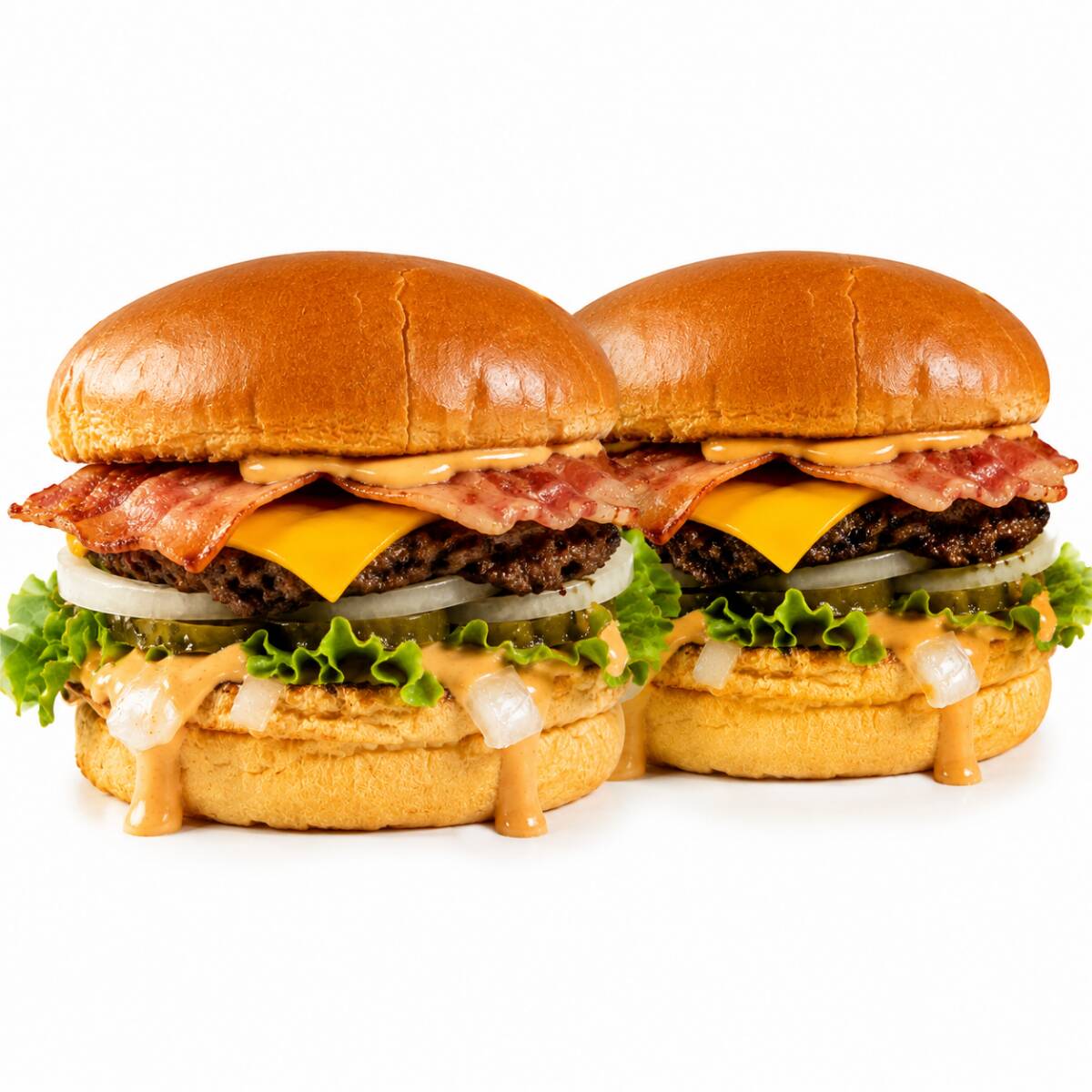 Combo 2 Hamburguesas Sencillas Americanas + Papas