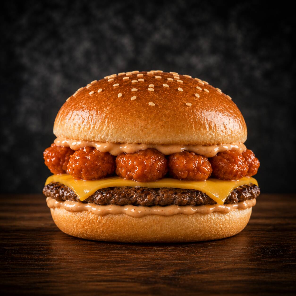 Hamburguesa Delux con Boneless