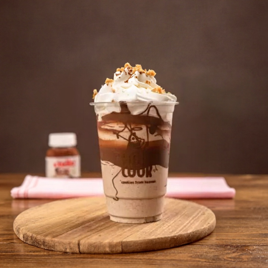 Milk shake de Ninho com Nutella e pedaços de cookies (470 ml)
