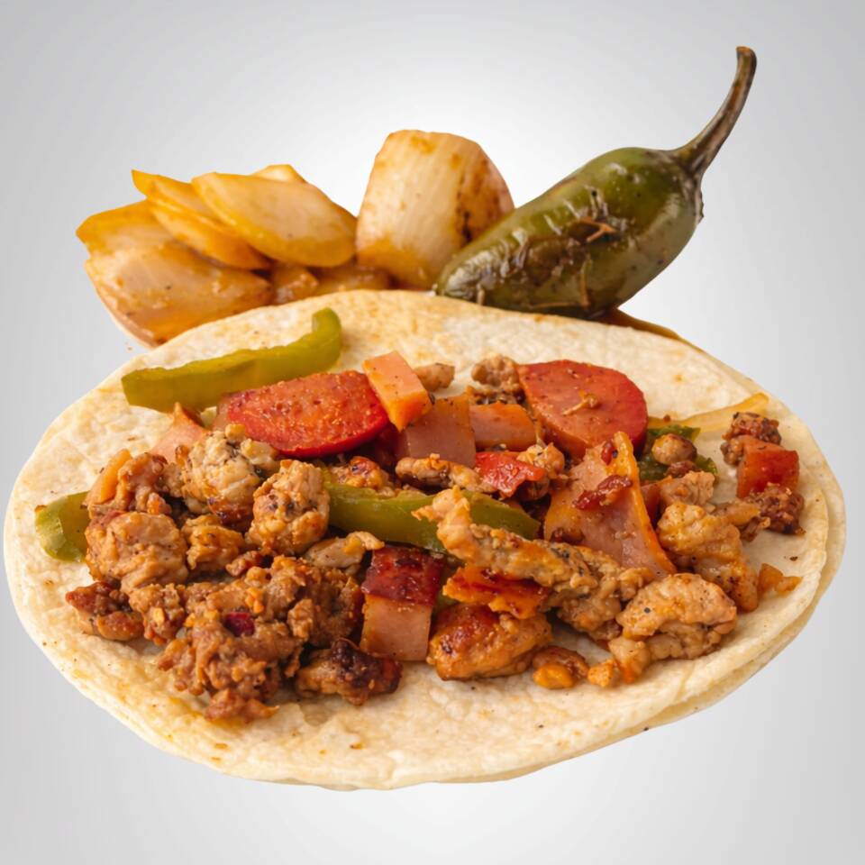 Taco de Discada Bien Servido