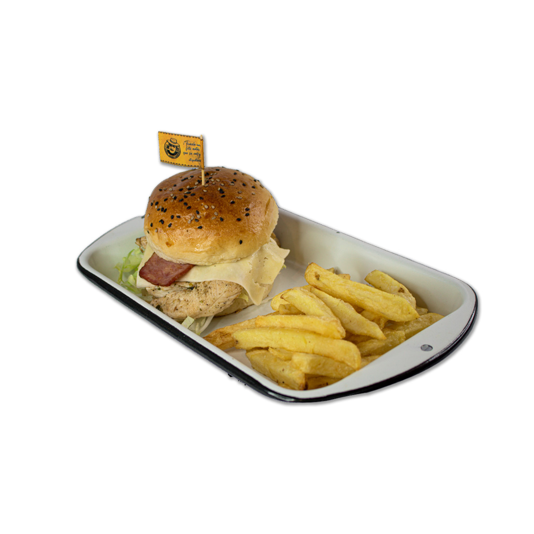 Sándwich de Pechuga, Queso y Tocino