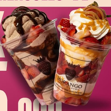 2x1 Fresas con crema