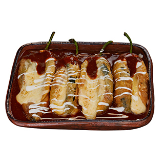 Chiles Poblanos Rellenos de Queso Mozzarella