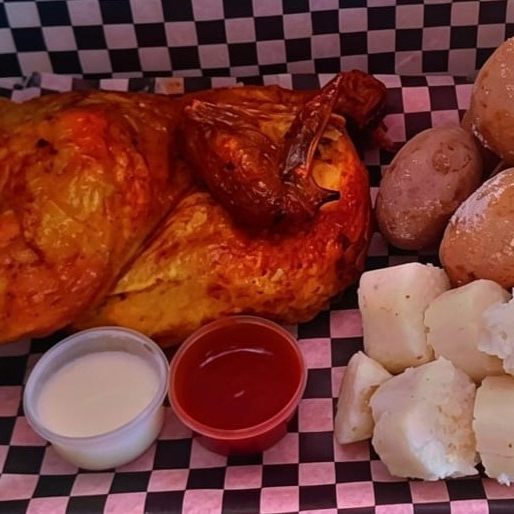 ½ Pollo asado