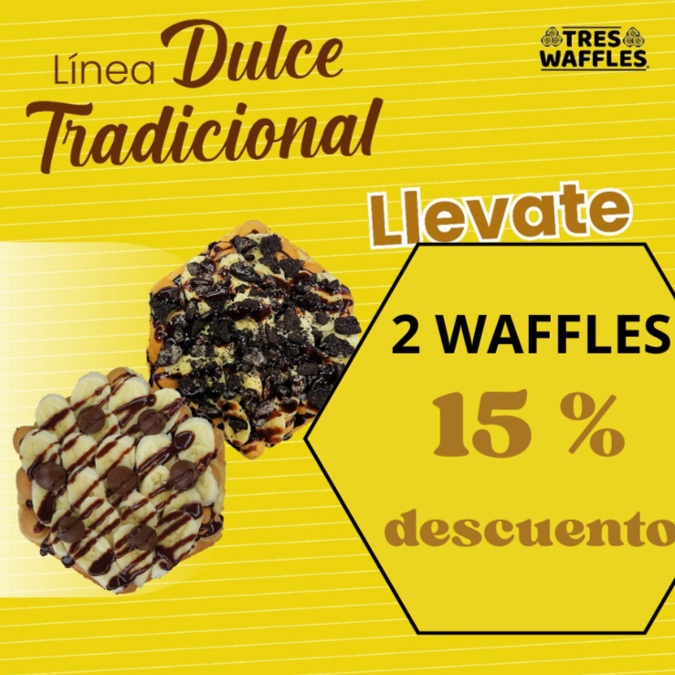 Combo waffle tradicional