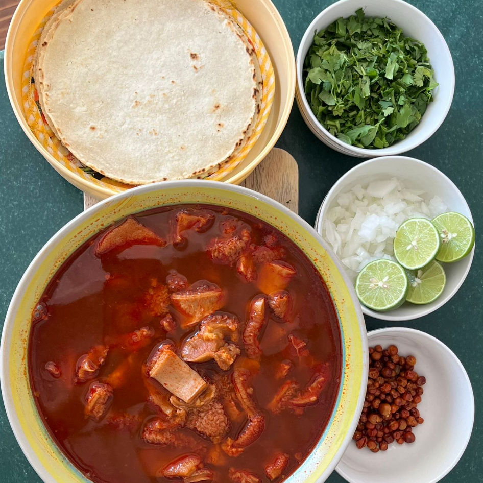 Litro de Menudo Rojo con Grano
