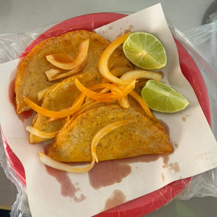 Taco Papa con Chorizo