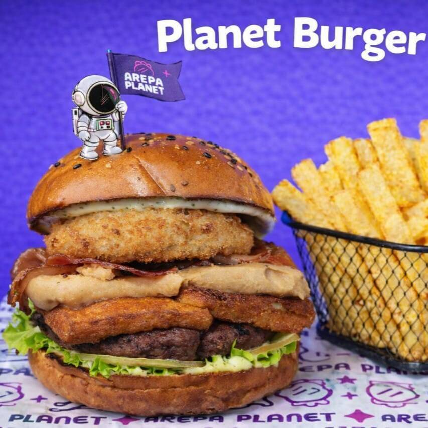 Hamburguesa Planet Burger 140 G + Papas