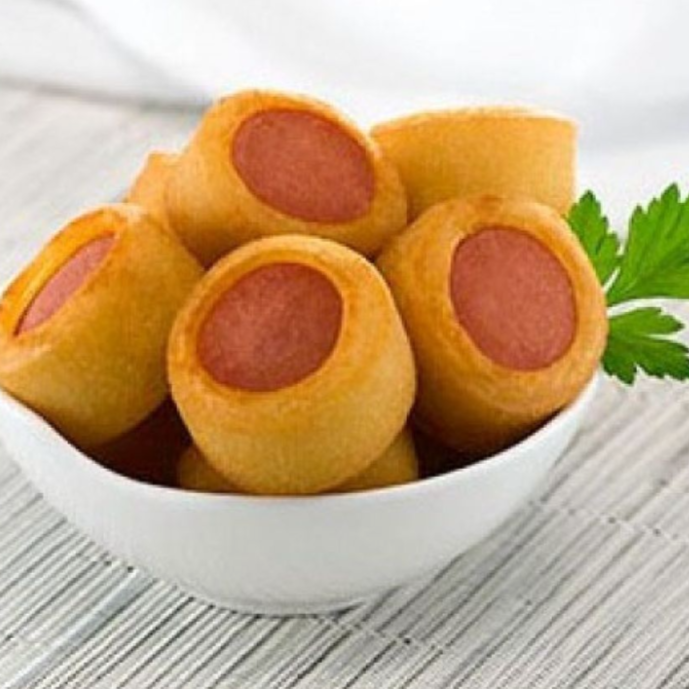25 enroladinho de vina frito na hora