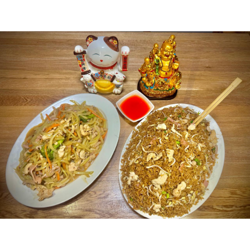 Arroz y Chop Suey Grande.