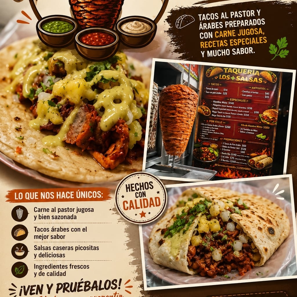 3 Tacos de Pan Árabe