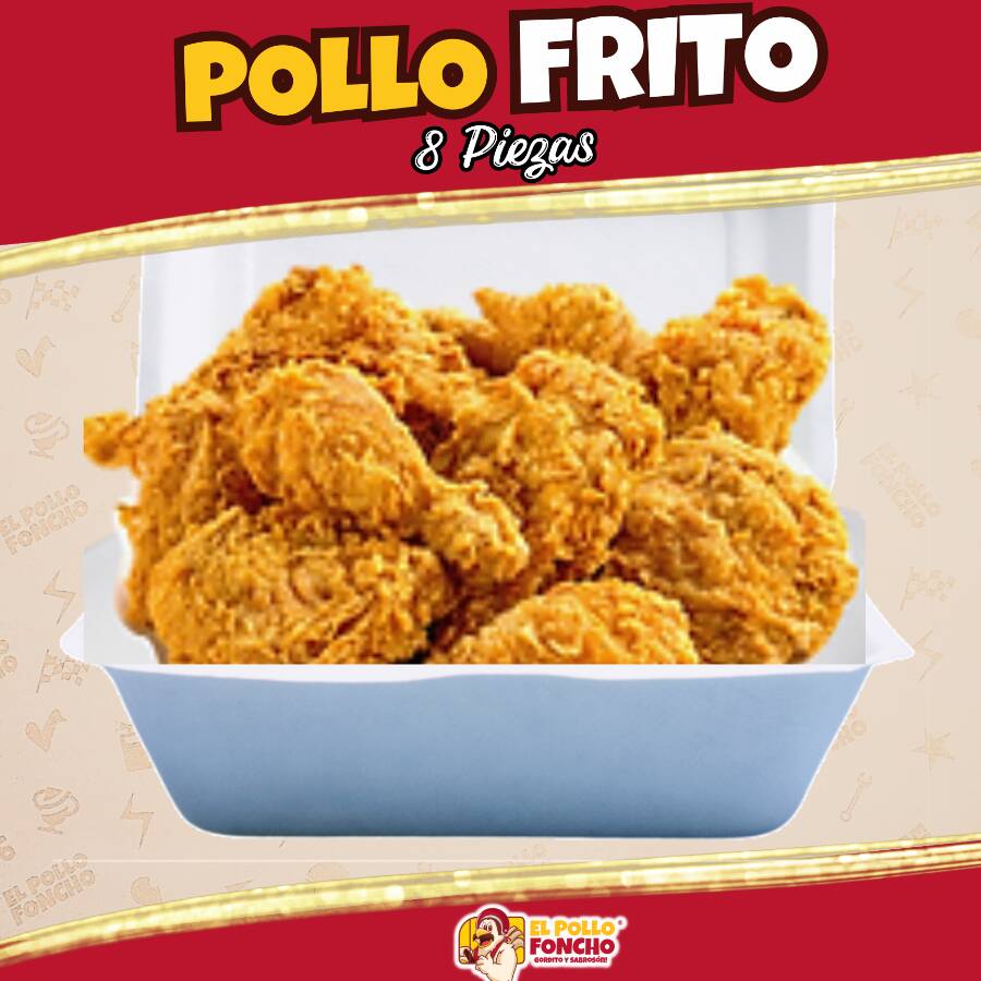 1 Pollo Frito 8 Piezas
