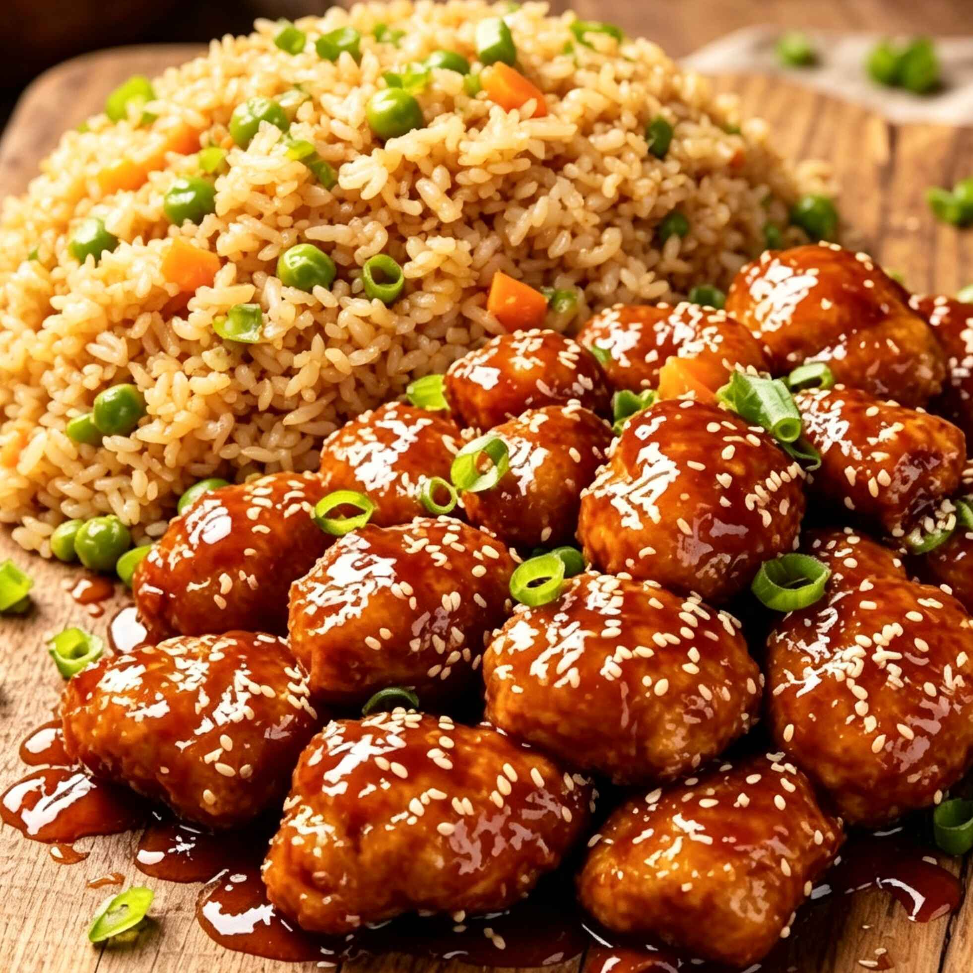 Pollo Agridulce con Arroz Frito | Combo Grande
