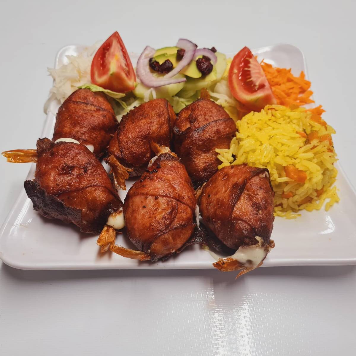 Camarones a la Fiorentina