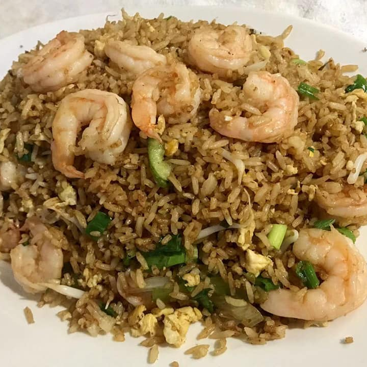 Arroz Frito con Camarones