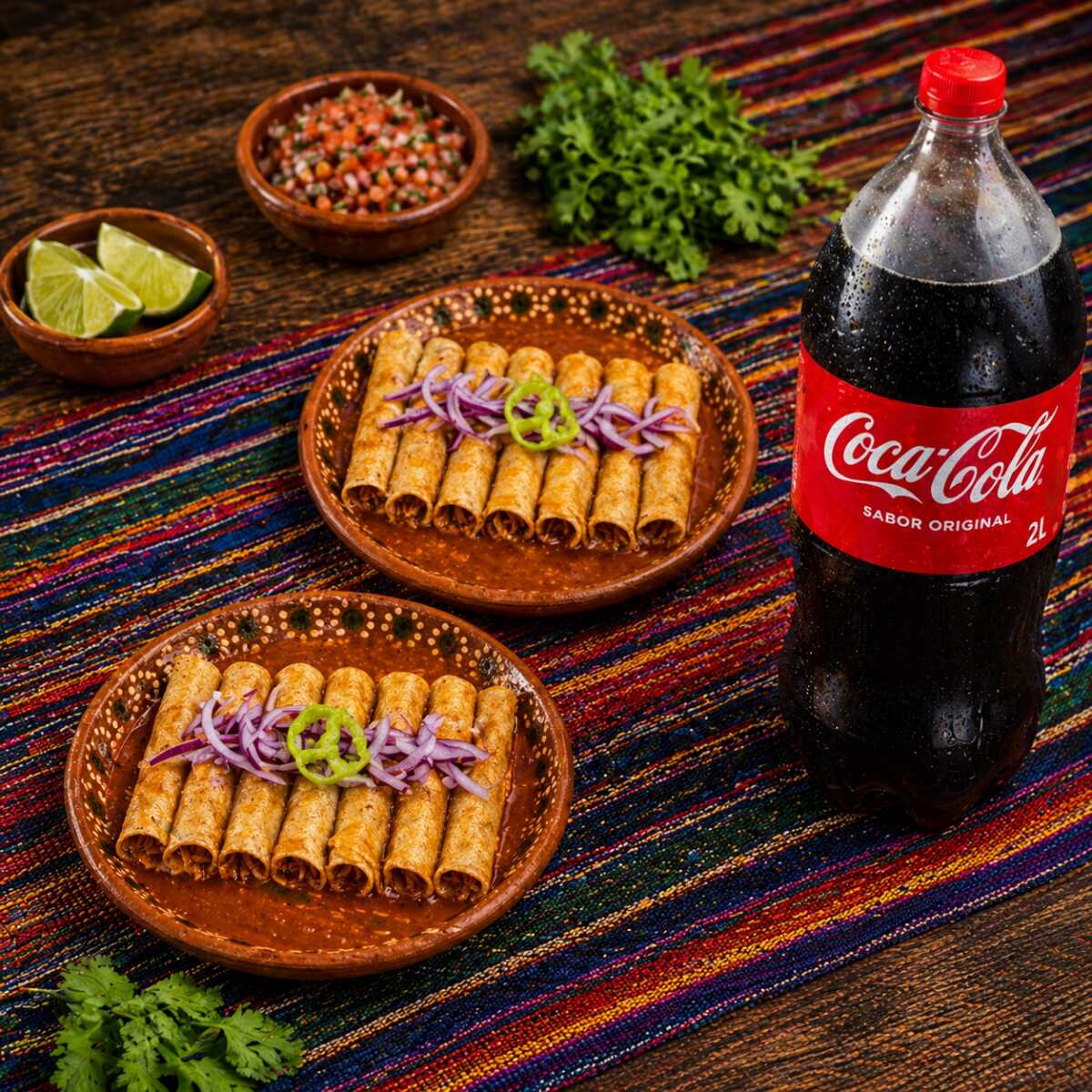 20 Tacos + Coca 2 L