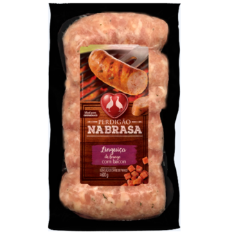 Linguiça na Brasa Frango com Bacon - 600G - CONGELADA
