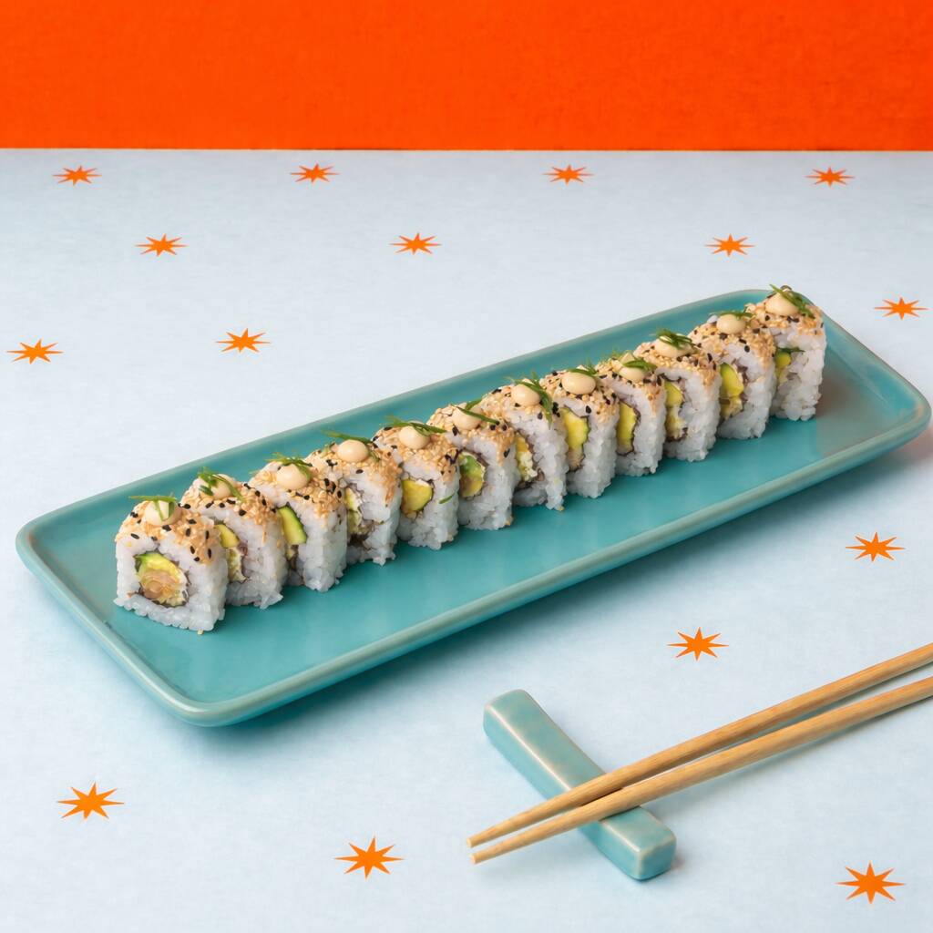 12 Bocados Sushi Salmon Skin Fantasy