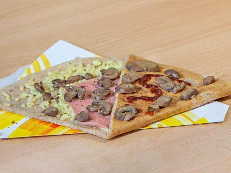 Crepa de Queso Manchego, Jamón y Champiñones