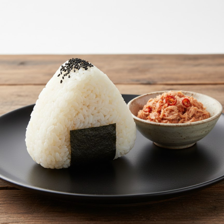 Onigiri de atún picante