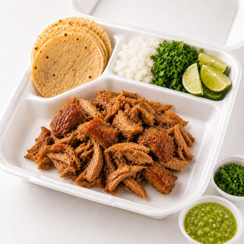 Paquete de 1/4 kg de Carnitas