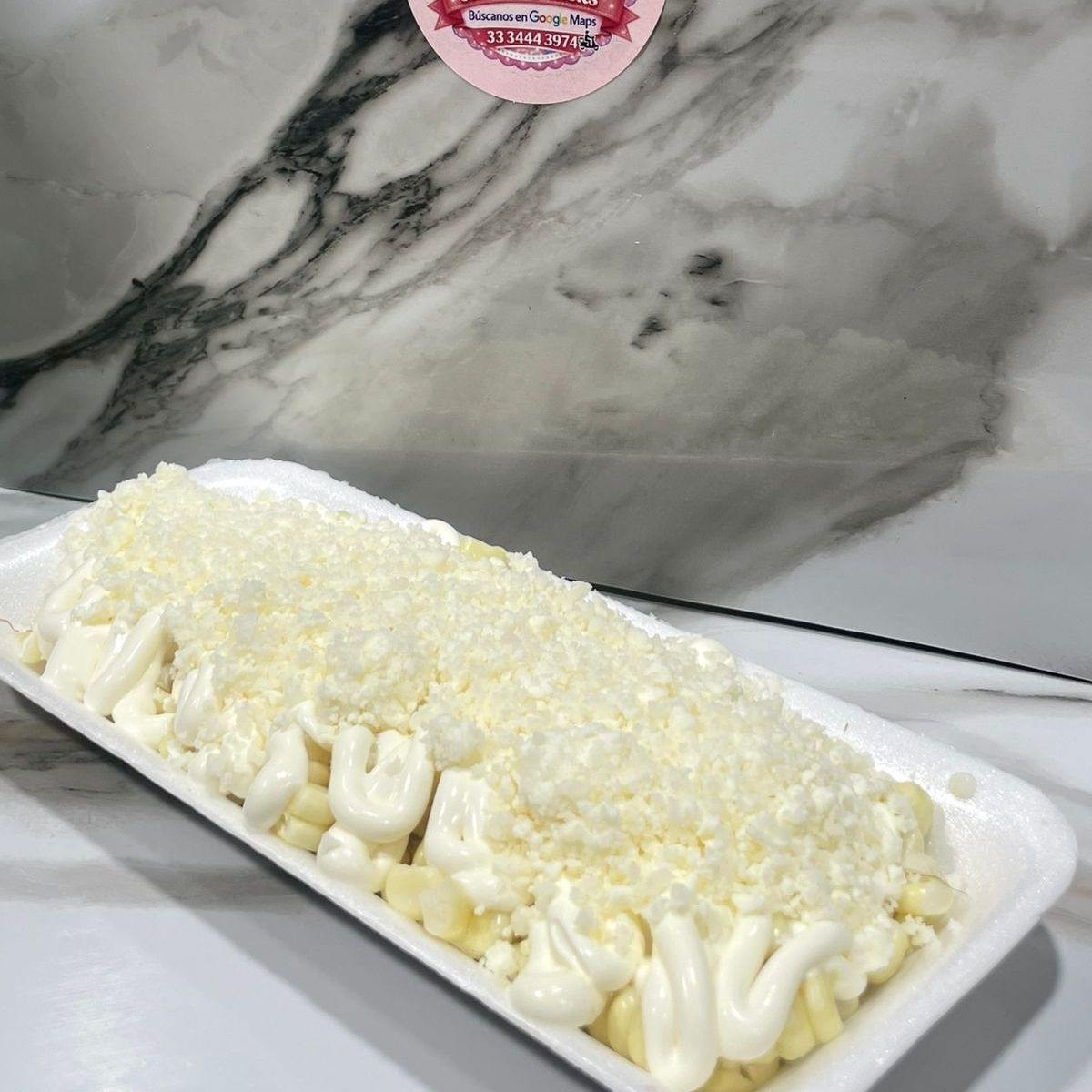 Elote Normal C/Queso Y Crema Chico