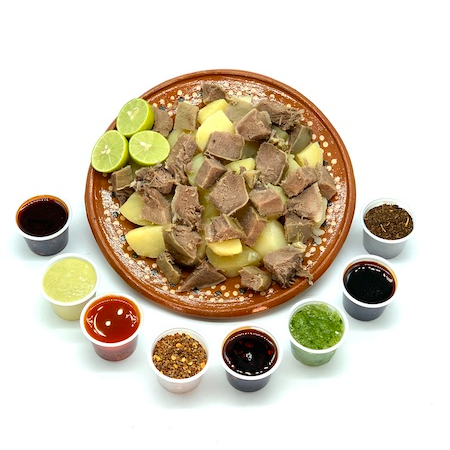 Papas con Lengua