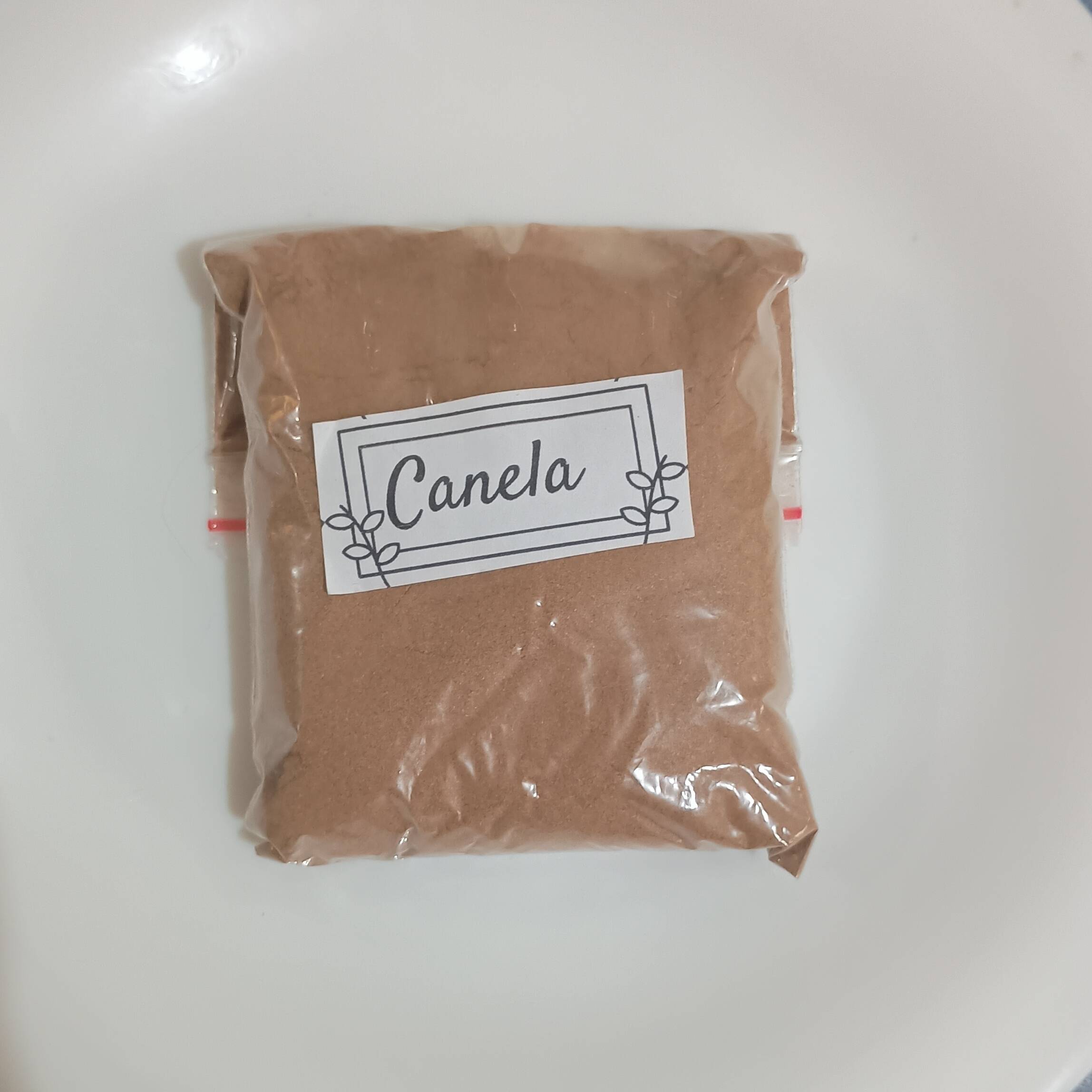 50 gr de canela em pó pura.