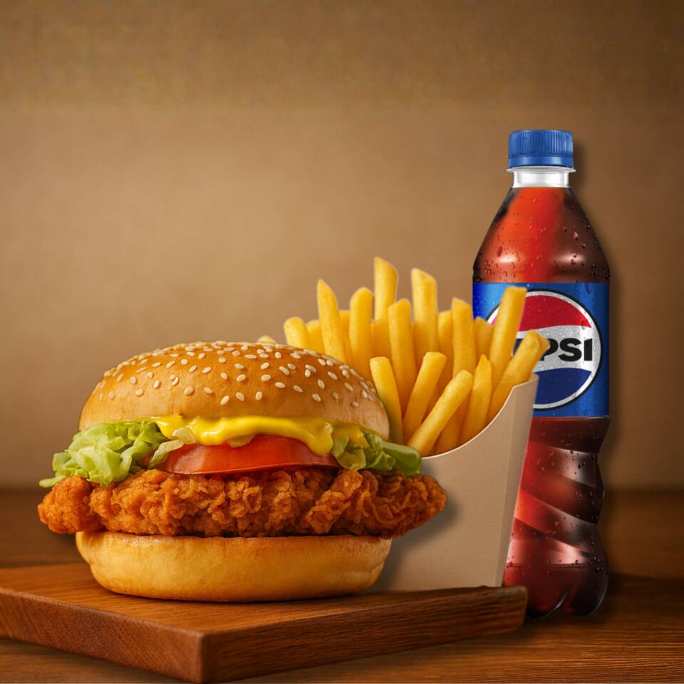 Combo Hamburguesa de Pechuga