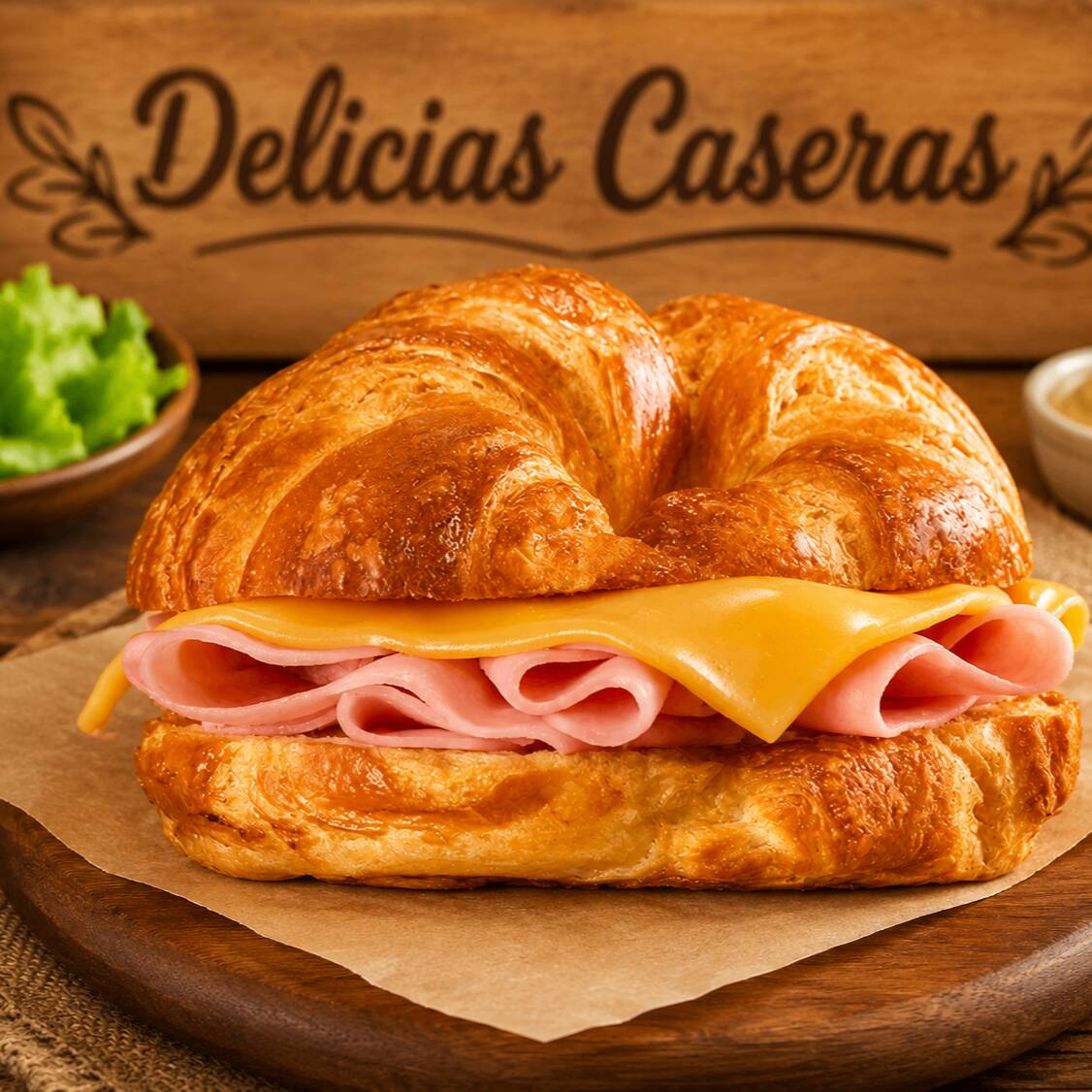 Cuernito de jamón