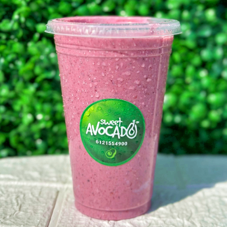 Licuado Frutos Rojos con avena