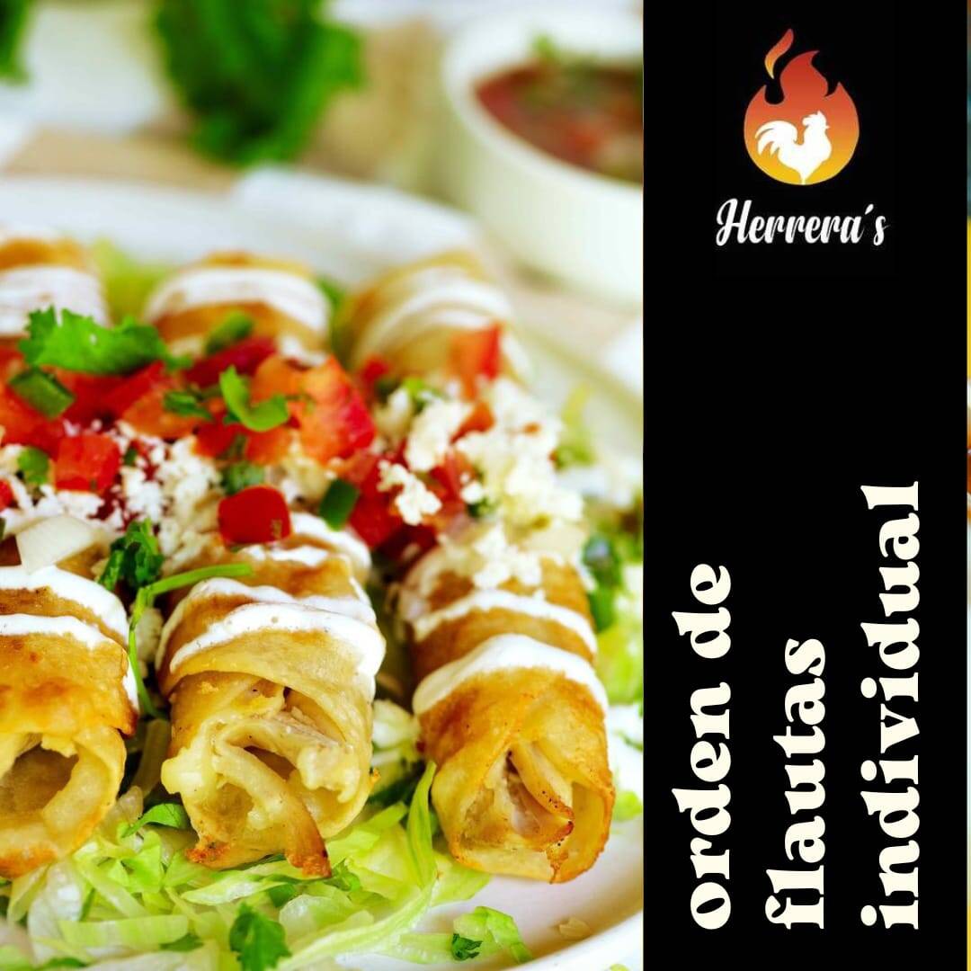 PLATILLO INDIVIDUAL FLAUTAS