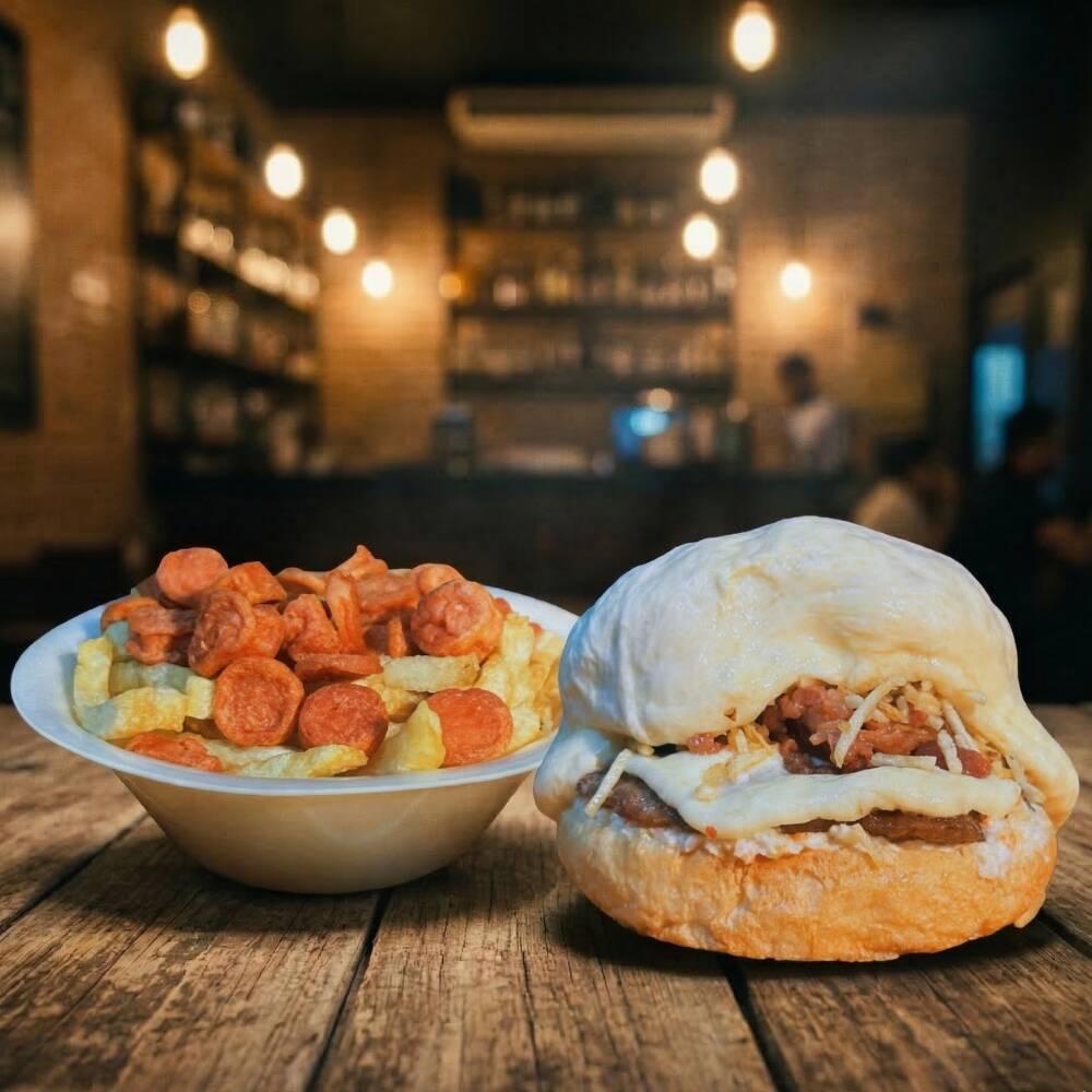 Combo Hamb Triple Queso y Triple Tocineta