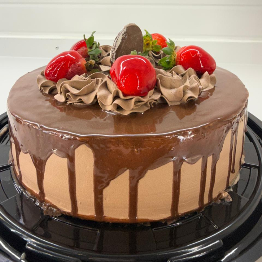 Pastel Grande Fresa con Chocolate